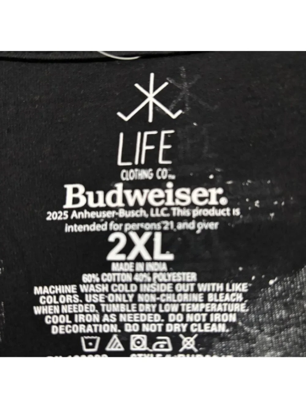 Budweiser Featured & Preferred Everywhere Baggy Beer Tee 2XL